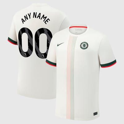  Chelsea Nike 2025/26 Away Replica Custom Jersey - Cream