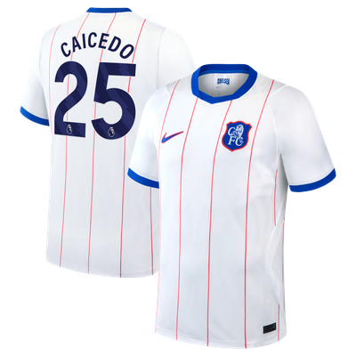 Moisés Caicedo Chelsea Nike 2026/27 Third Stadium Replica Jersey - White