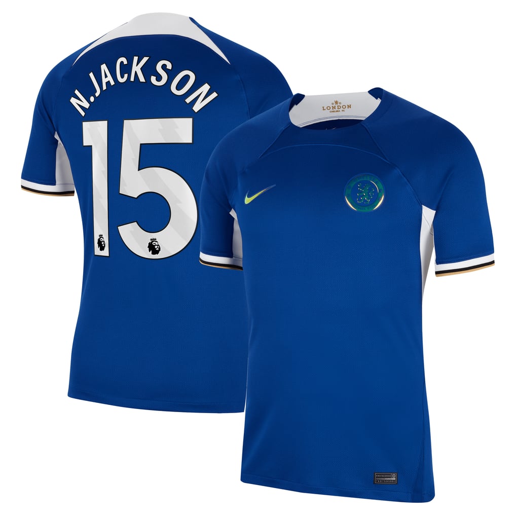 Nicolas Jackson Chelsea Nike 2023/24 Home Stadium Replica Jersey 