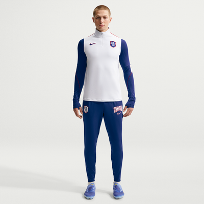 Chelsea Nike Strike Dri-FIT Quarter-Zip Long Sleeve Drill Top - White