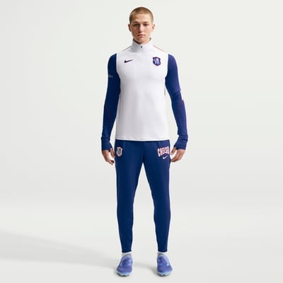 Chelsea Nike Strike Dri-FIT Quarter-Zip Long Sleeve Drill Top - White