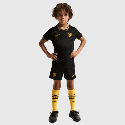 Chelsea Nike Preschool 2026/27 Away Stadium Replica Kit Set - Black