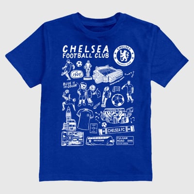  Chelsea Vive La Fete Toddler Impressions Artwork T-Shirt - Blue