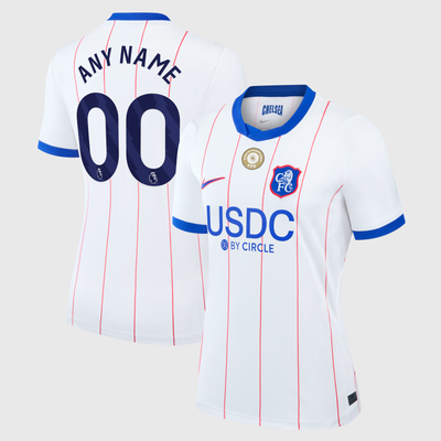 Chelsea Nike Women's 2026/27 Third Stadium Replica Custom Jersey - White