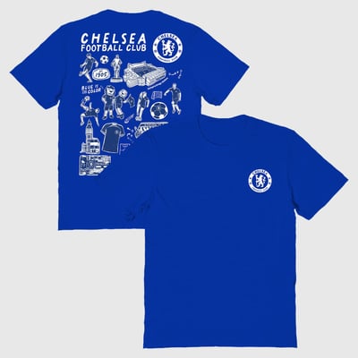 Chelsea Vive La Fete Women's Impressions Artwork T-Shirt - Blue