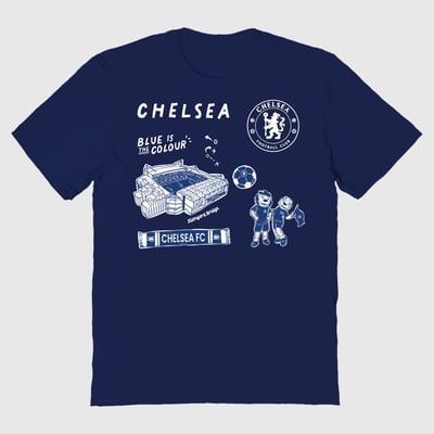 Chelsea Vive La Fete Women's Impressions Icons T-Shirt - Navy