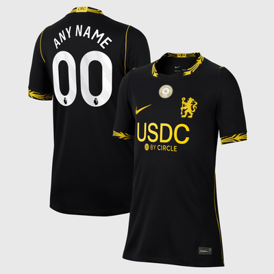 Chelsea Nike Youth 2026/27 Away Stadium Replica Custom Jersey - Black