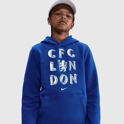Chelsea Nike Youth Club Hoodie - Blue