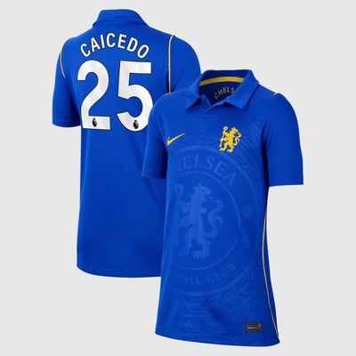 Moisés Caicedo Chelsea Nike Youth 2026/27 Home Stadium Replica Jersey - Blue