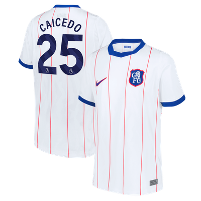 Moisés Caicedo Chelsea Nike Youth 2026/27 Third Stadium Replica Jersey - White