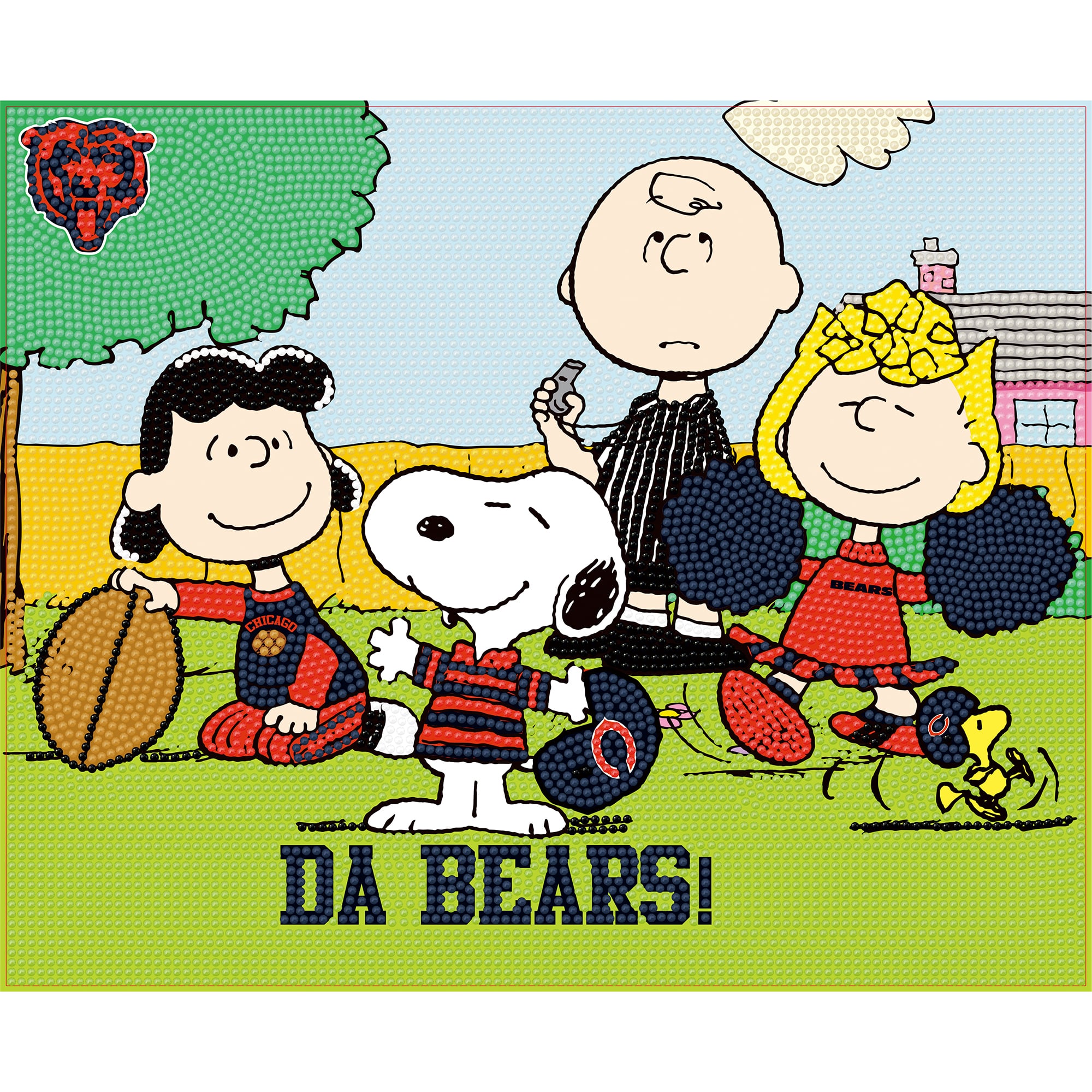 Chicago Bears Snoopy Diamond Painting Craft Kit