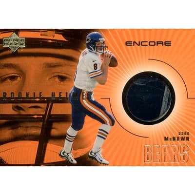 1999 Upper Deck Encore Game Used Helmets #HCM Cade McNown