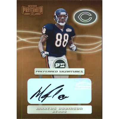 2001 Playoff Preferred Signatures Bronze #85 Marcus Robinson