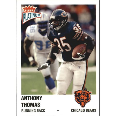 2003 Fleer Platinum Finish #98 Anthony Thomas