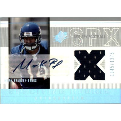 2005 SPx #196B Mark Bradley JSY AU RC
