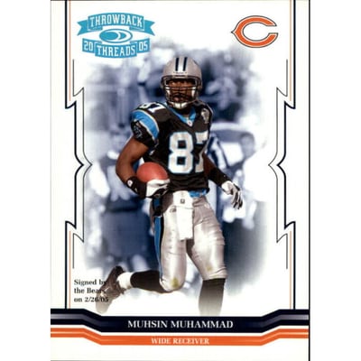 2005 Throwback Threads Platinum Holofoil #22 Muhsin Muhammad