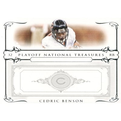 2007 Playoff National Treasures #29 Cedric Benson