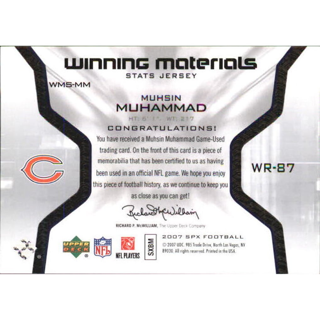 2007 SPx Winning Materials Stat #WMSMM Muhsin Muhammad