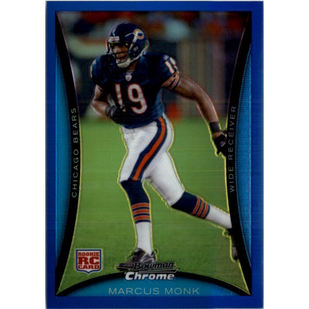 2008 Bowman Chrome Blue Refractors #BC100 Marcus Monk