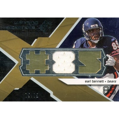 2008 SPx Winning Materials Jersey Number 75 #WMEB Earl Bennett