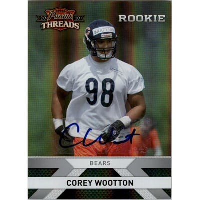 2010 Panini Threads Autographs Silver #217 Corey Wootton/499