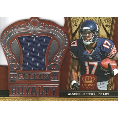 2012 Crown Royale Rookie Royalty Materials #2 Alshon Jeffery