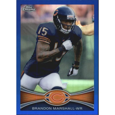 2012 Topps Chrome Blue Refractors #54 Brandon Marshall