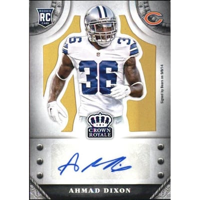 2014 Crown Royale Rookie Signatures Gold #SAD Ahmad Dixon/49