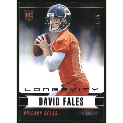 2014 Rookies and Stars Longevity Sapphire #127 David Fales