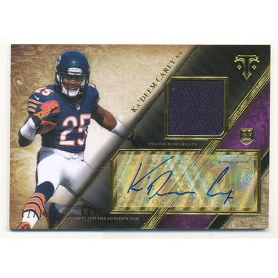 2014 Topps Triple Threads Rookie Autograph Relics Purple #TTRAR41 Ka'Deem Carey