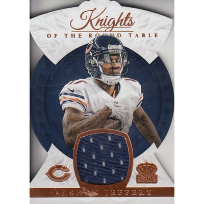 2015 Crown Royale Knights of the Round Table Materials Bronze #KRAJ2 Alshon Jeffery/49