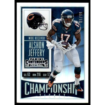 2015 Panini Contenders Championship Ticket #62 Alshon Jeffery