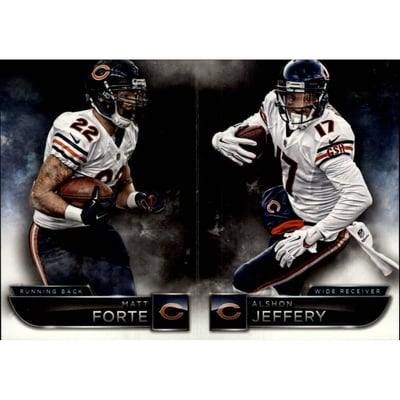 2015 Panini Playbook Platinum #31 Alshon Jeffery/Matt Forte