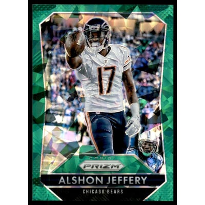 2015 Panini Prizm Prizms Green Cracked Ice #176 Alshon Jeffery
