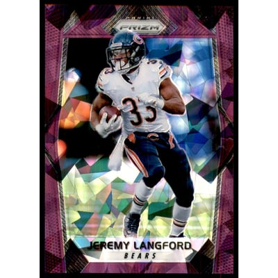 2017 Panini Prizm Prizms Purple Crystals #151 Jeremy Langford