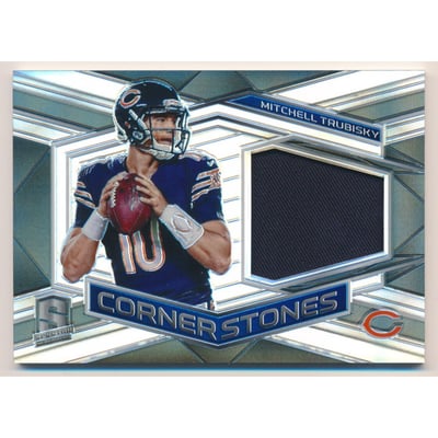 2018 Panini Spectra Cornerstone Materials #5 Mitchell Trubisky/199