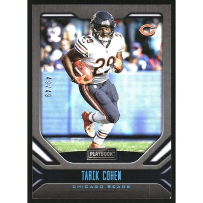 2019 Panini Playbook Platinum #64 Tarik Cohen
