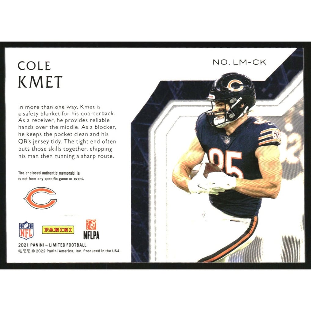 2021 Limited Limitless Materials Ruby Spotlight #5 Cole Kmet