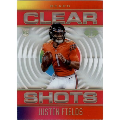 2021 Panini Illusions Clear Shots Pink #19 Justin Fields