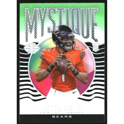 2021 Panini Illusions Mystique Emerald #4 Justin Fields