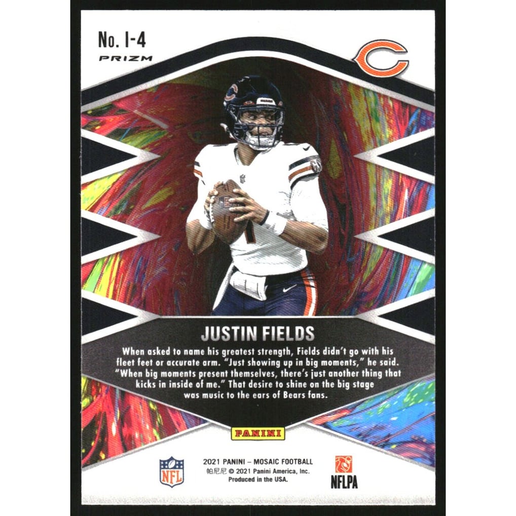2021 Panini Mosaic Introductions Mosaic #4 Justin Fields