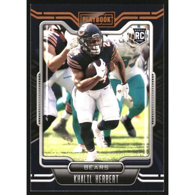 2021 Panini Playbook Orange #196 Khalil Herbert