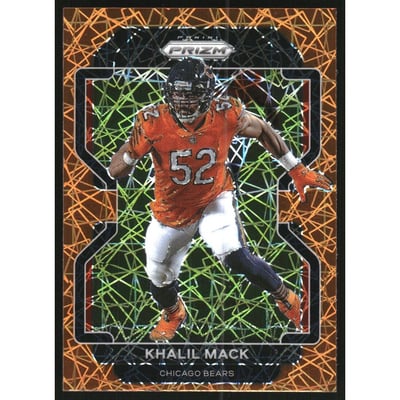 2021 Panini Prizm Prizms Lazer #163 Khalil Mack