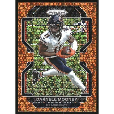 2021 Panini Prizm Prizms Orange Disco #157 Darnell Mooney