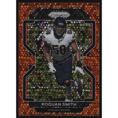 2021 Panini Prizm Prizms Orange Disco #164 Roquan Smith