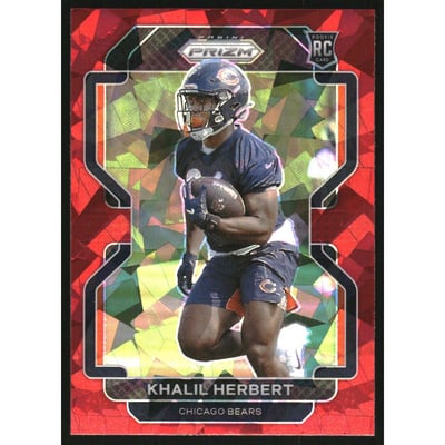 2021 Panini Prizm Prizms Red Ice #425 Khalil Herbert