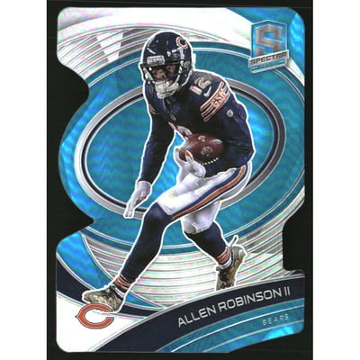 2021 Panini Spectra Neon Blue Die Cut #17 Allen Robinson II