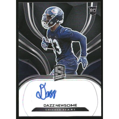 2021 Panini Spectra #250 Dazz Newsome AU RC