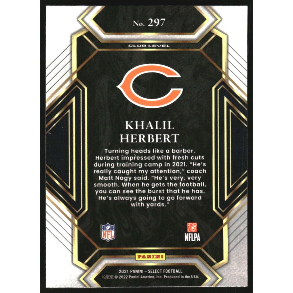 2021 Select #297 Khalil Herbert RC