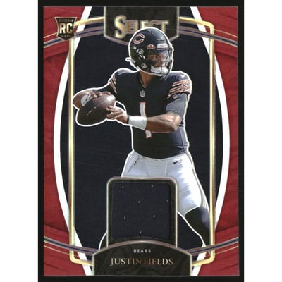 2021 Select Rookie Swatches Prizm Red #3 Justin Fields